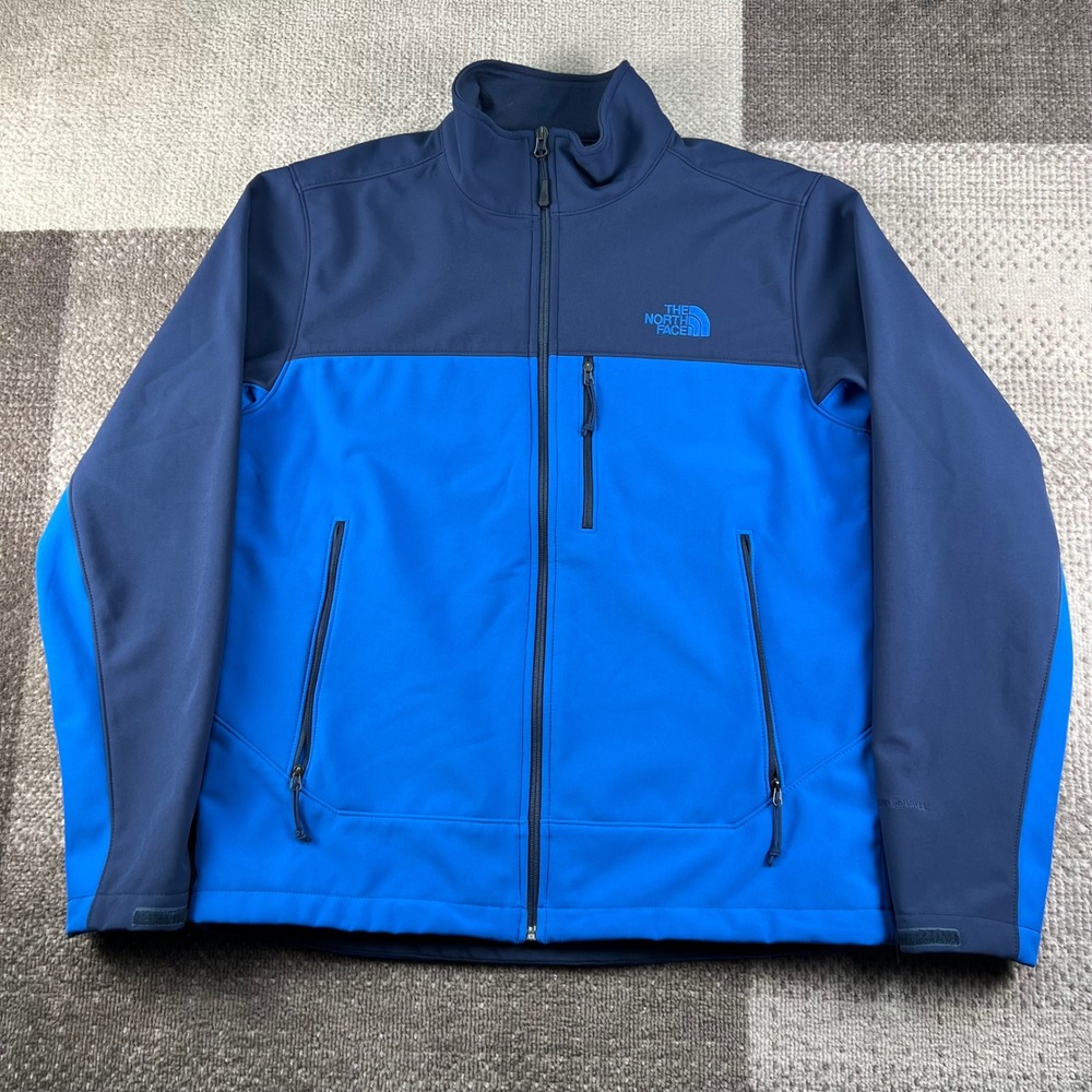 The North Face Apex Bionic Softshell Windwall Jacket Mens Size Medium Blue